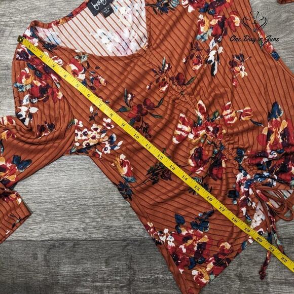 ByxBy Ruched Front Long Sleeve Top Size S - Picture 4 of 5